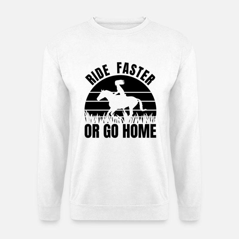 Reiten Motivation - Unisex Pullover - Weiß