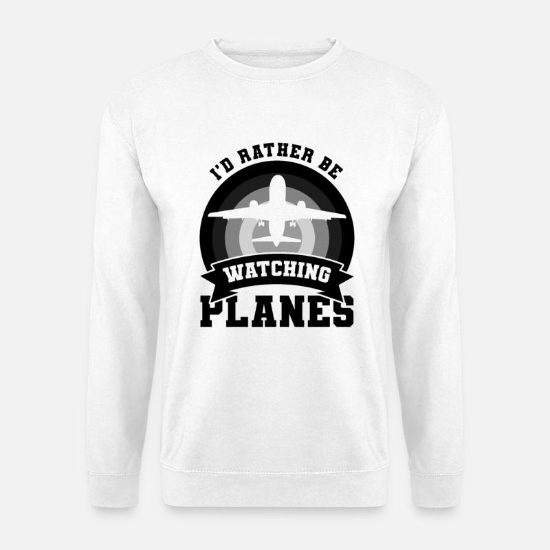 Witziges Flugzeug Zitat - Unisex Pullover - Weiß
