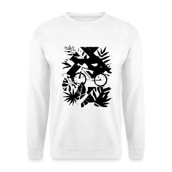 Mountain Bike Lover Sketch - Unisex Sweatshirt - white - Front
