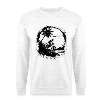 Mountain Biking Sketch - Unisex Sweatshirt - white - Front