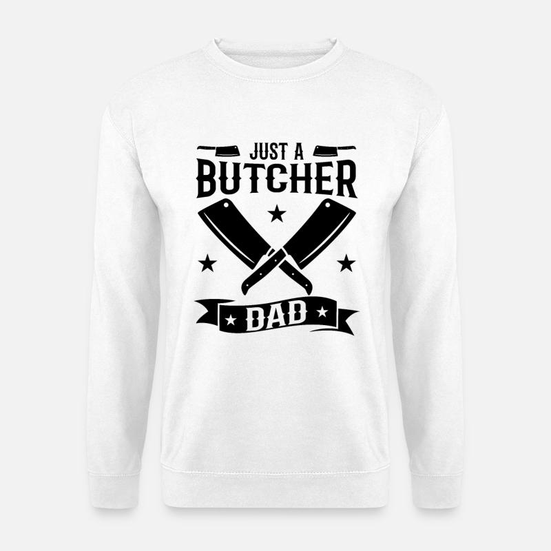 Schlachter Papa - Unisex Pullover - Weiß