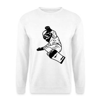 Funny Snowboard Boy - Unisex Sweatshirt - white - Front