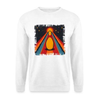 Vintage Bowling - Unisex Pullover - Weiß - Vorne