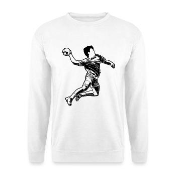 Graphismes de joueurs de handball - Sweat-shirt Unisexe - blanc - Devant