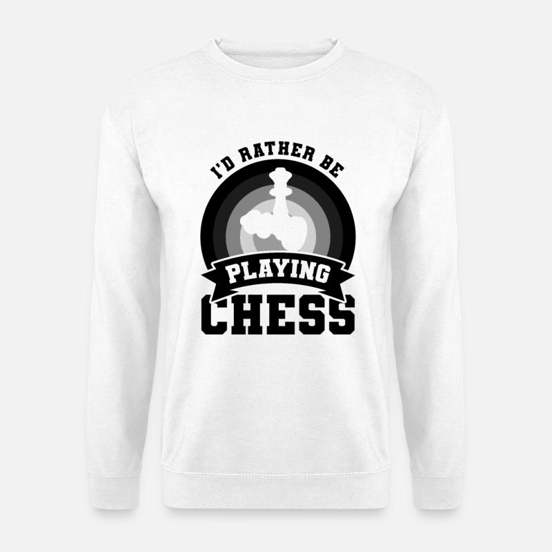Chess Player Joke - Unisex Sweatshirt - white
