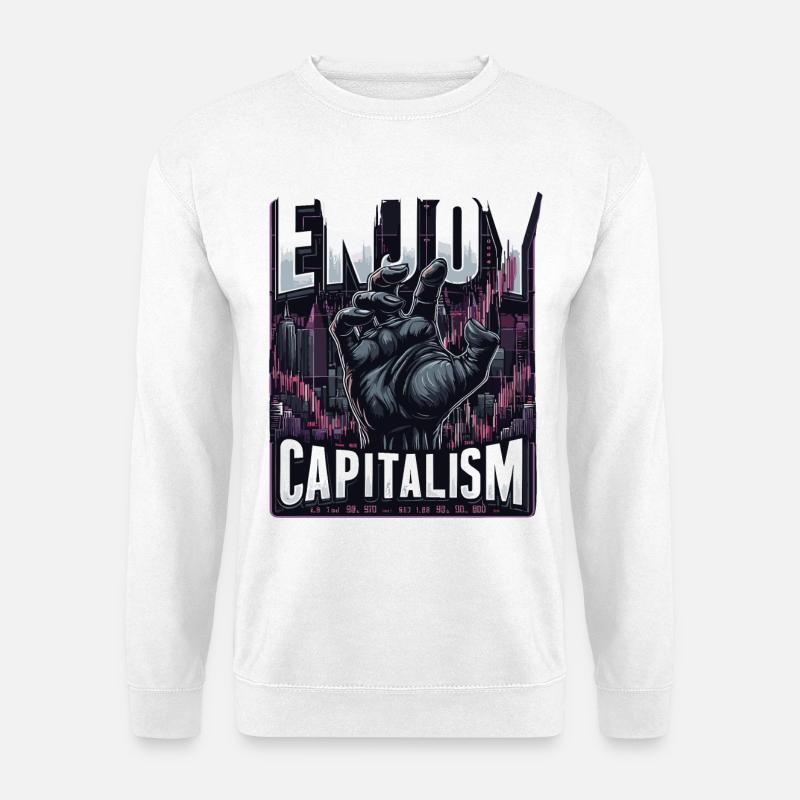 Enjoy Capitalism - Unisex Pullover - Weiß