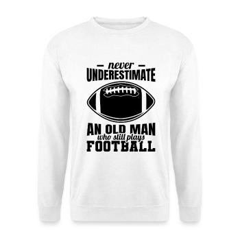 Grand-père de football américain - Sweat-shirt Unisexe - blanc - Devant