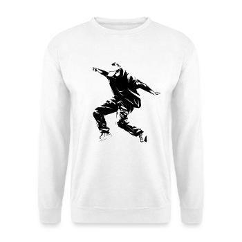Graphismes de breakdance - Sweat-shirt Unisexe - blanc - Devant