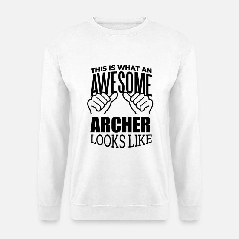 Bogenschießen - Unisex Pullover - Weiß