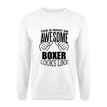 Boxer - Unisex Pullover - Weiß - Vorne