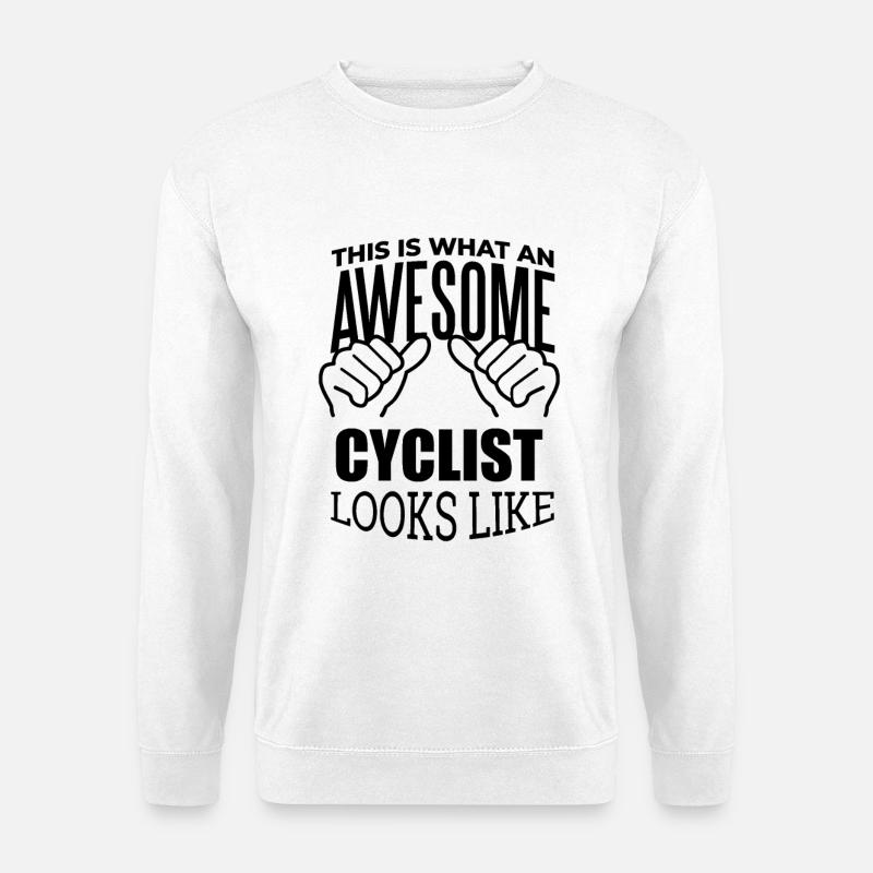 Radfahrer - Unisex Pullover - Weiß