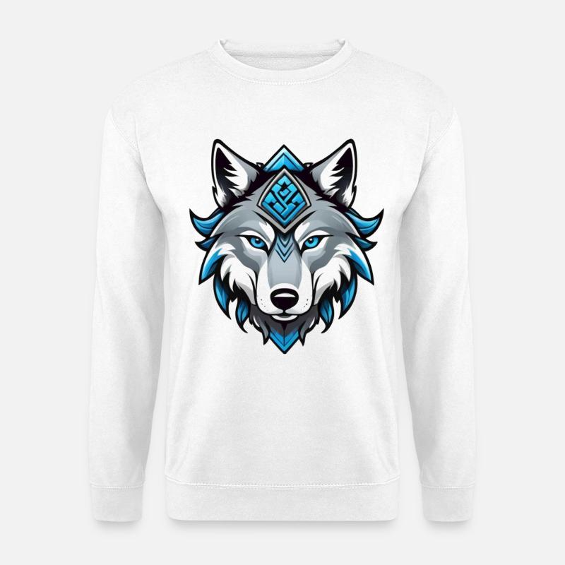 Odin’s Wolf - Unisex Pullover - Weiß
