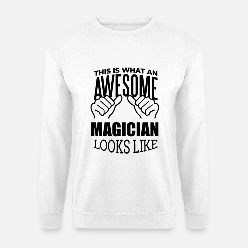 Zauberer - Unisex Pullover - Weiß