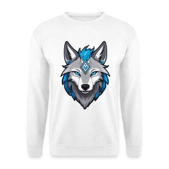 Runes de loup Vikings - Sweat-shirt Unisexe - blanc - Devant