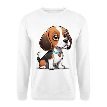 Beagle Heart Pup - Unisex Sweatshirt - white - Front
