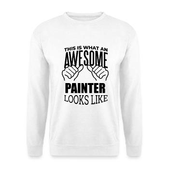 Maler - Unisex Pullover - Weiß - Vorne