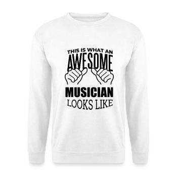Musiker - Unisex Pullover - Weiß - Vorne