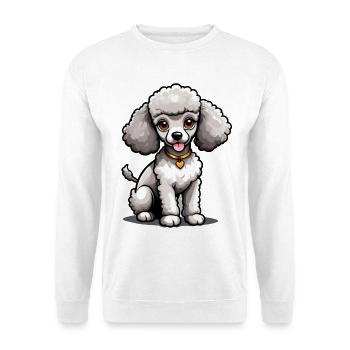 Golden Heart Poodle - Unisex Sweatshirt - white - Front