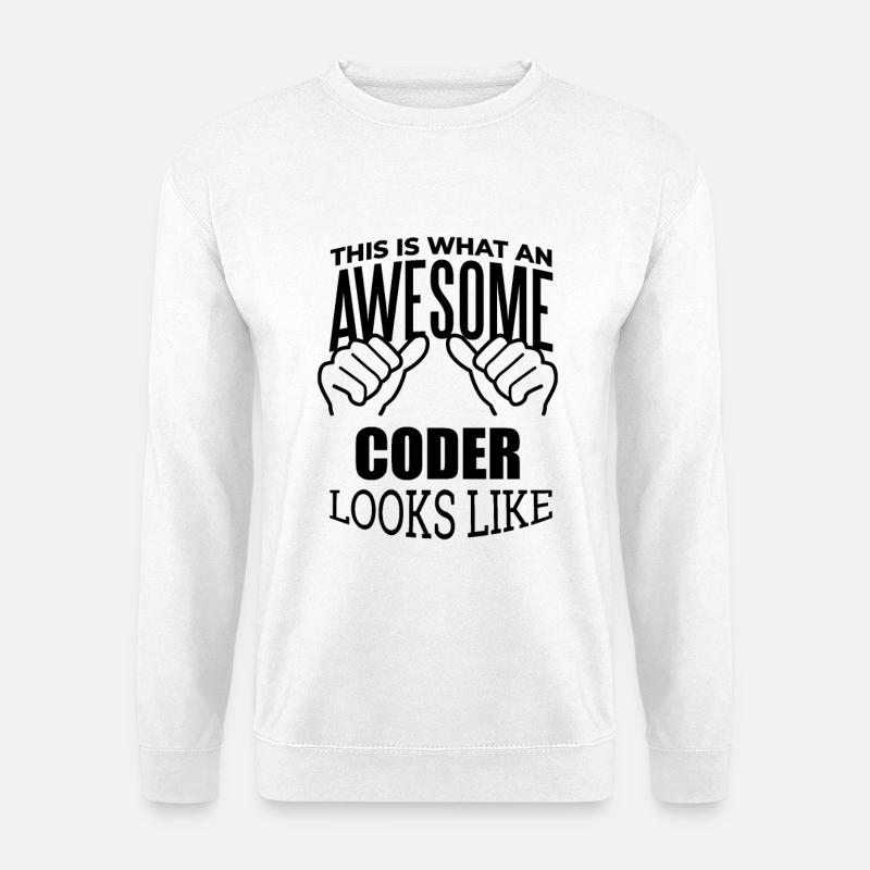 Coder - Unisex Sweatshirt - white