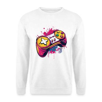 Manettes de jeu - Sweat-shirt Unisexe - blanc - Devant