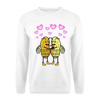 Peanut Bees Bumblebees Insects Nut Peanuts - Unisex Sweatshirt - white - Front