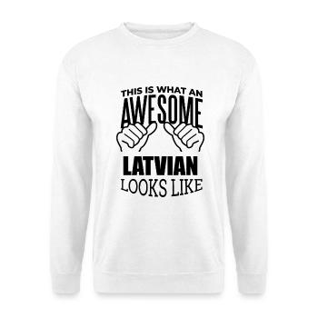 Latvia - Unisex Sweatshirt - white - Front