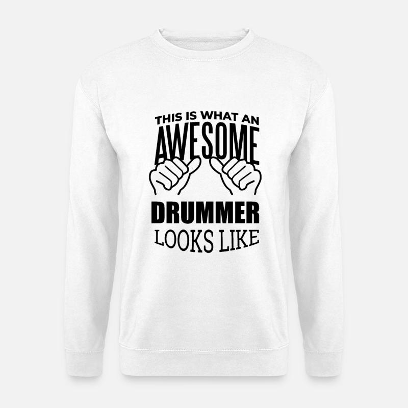Drummer - Unisex Sweatshirt - white