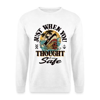 Juste au moment où vous pensiez que c’était une sauvegarde... - Sweat-shirt Unisexe - blanc - Devant