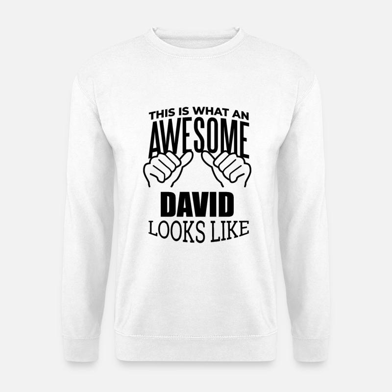 David - Unisex Pullover - Weiß