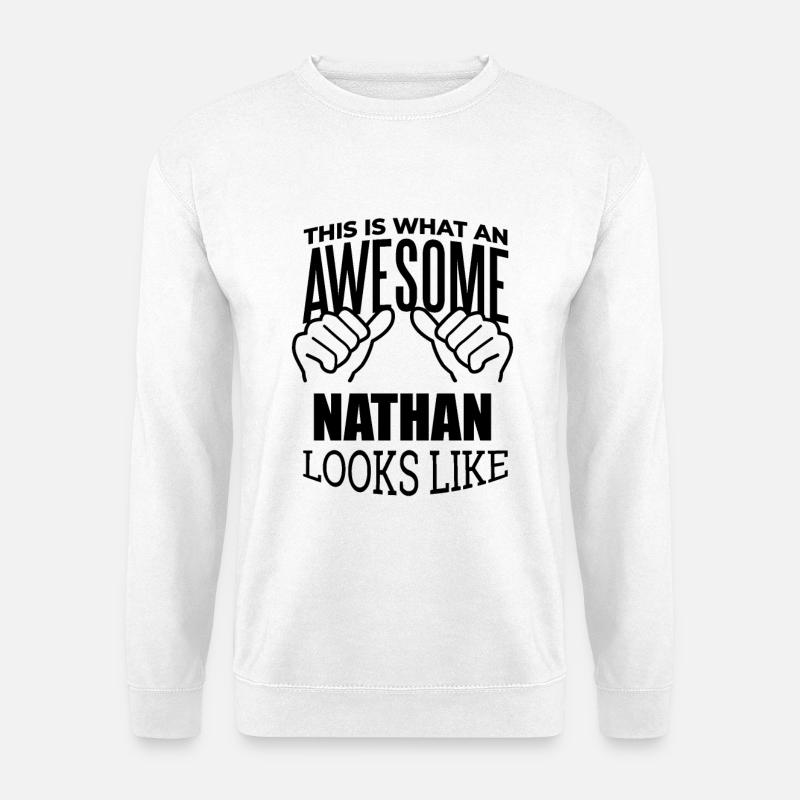 Nathan - Unisex Sweatshirt - white