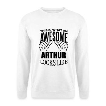 Arthur - Unisex Pullover - Weiß - Vorne