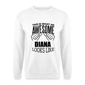 Diana Diana Diana - Unisex Pullover - Weiß - Vorne
