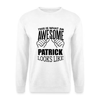 Patrick - Unisex Pullover - Weiß - Vorne