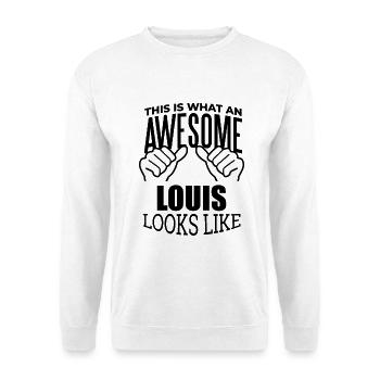 Louis - Sweat-shirt Unisexe - blanc - Devant