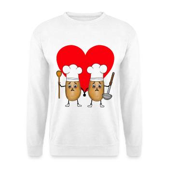 Potato Cooks Cook Cooks Potatoes - Unisex Sweatshirt - white - Front