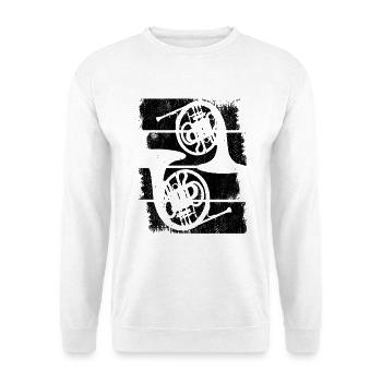 Clairons - Sweat-shirt Unisexe - blanc - Devant