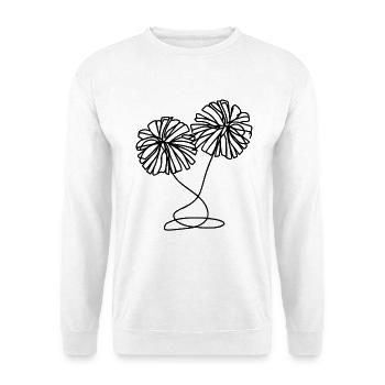 Pompons pom-pom girl - Sweat-shirt Unisexe - blanc - Devant