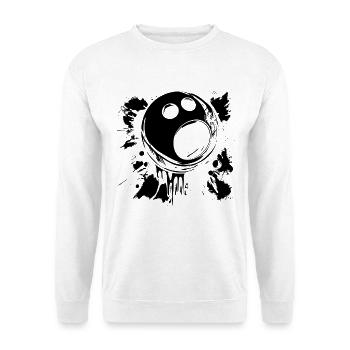 Bowling ball - Unisex Sweatshirt - white - Front