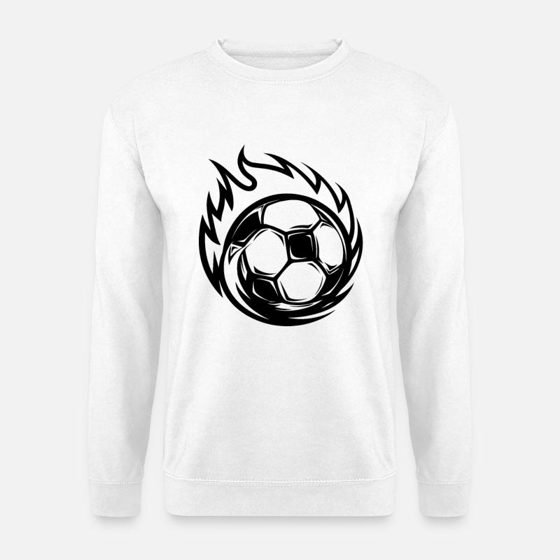 Fußball Cartoon Stil - Unisex Pullover - Weiß