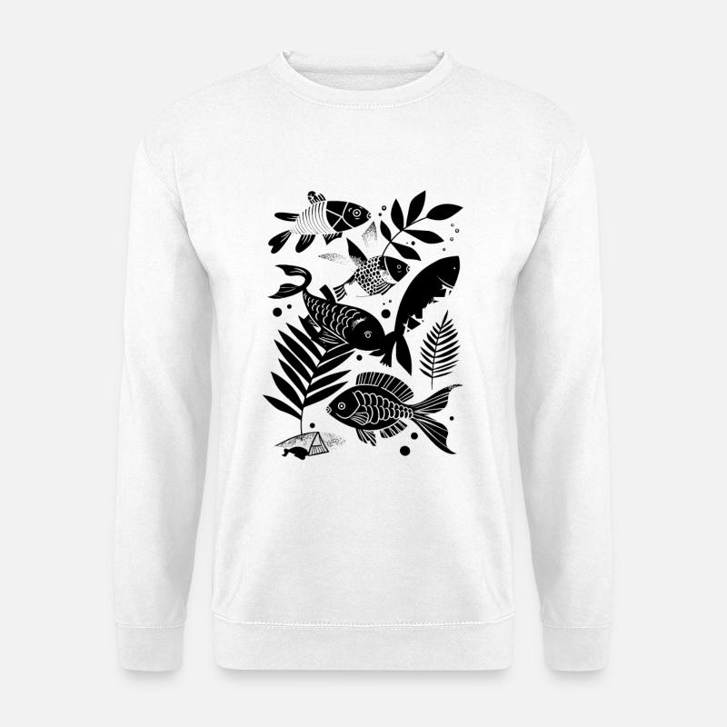 Fishing Comic - Unisex Sweatshirt - white
