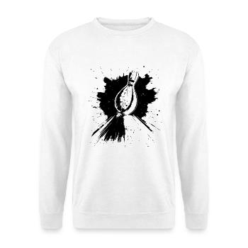 Dessin de bowling - Sweat-shirt Unisexe - blanc - Devant