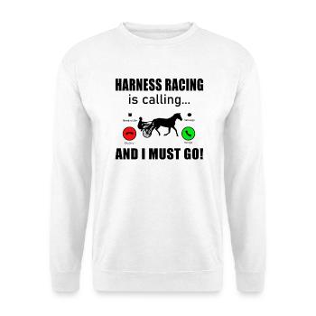 Trotting Racing Horse Trotting Racing IS-CALLING Horses - Unisex Sweatshirt - white - Front