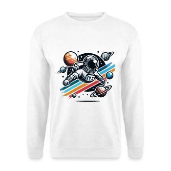 Retro Astronaut Space Adventure Planet - Unisex Sweatshirt - white - Front