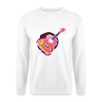 Ukulele 90er Look - Unisex Pullover - Weiß - Vorne
