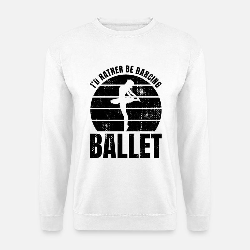 Balletttänzerin Witz - Unisex Pullover - Weiß