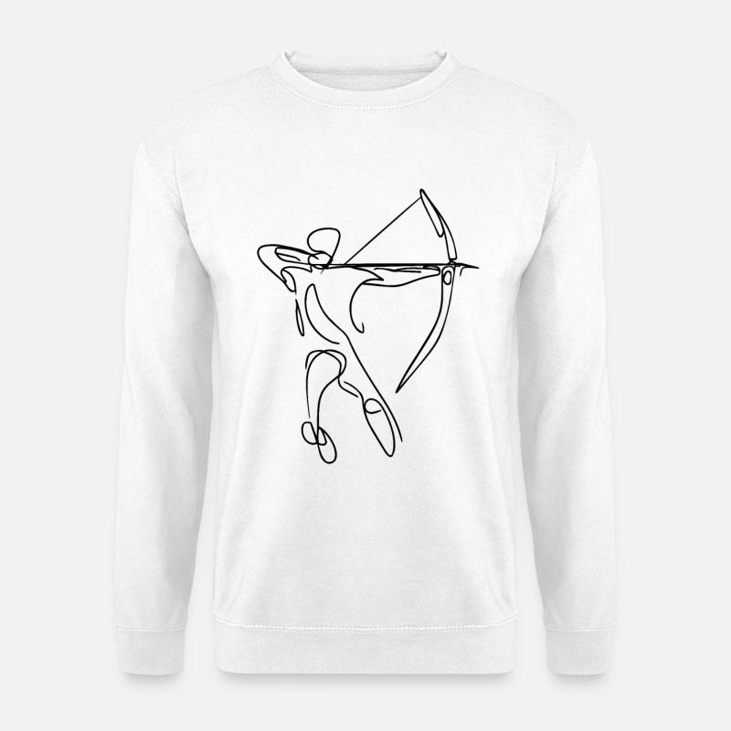 Archery Sketch - Unisex Sweatshirt - white