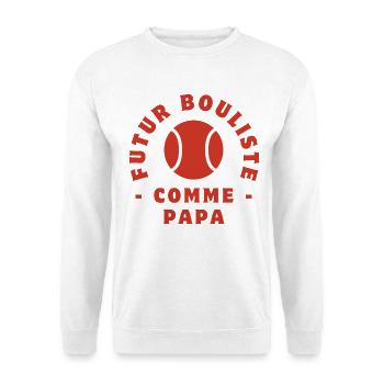 Future bowler like dad - Unisex Sweatshirt - white - Front