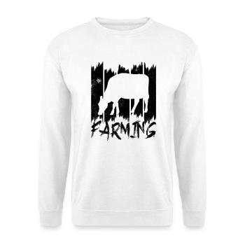 Rinderzucht - Unisex Pullover - Weiß - Vorne