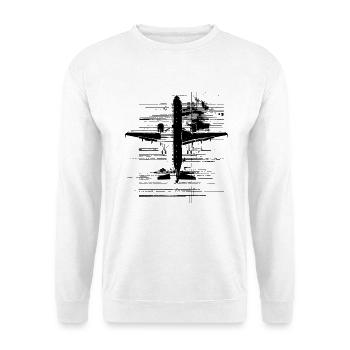 Airplane - Unisex Sweatshirt - white - Front