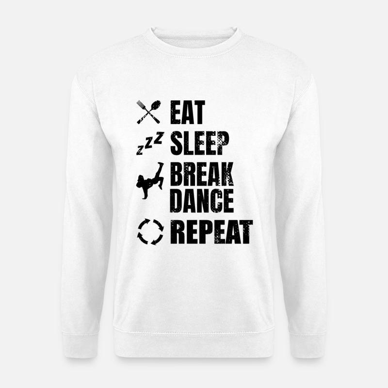 Breakdancer Schedule - Unisex Sweatshirt - white
